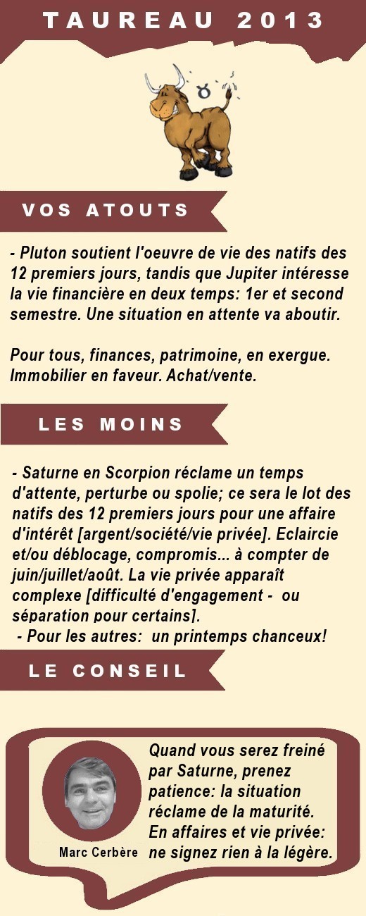 Horoscope 2013 - TAUREAU (JPG)